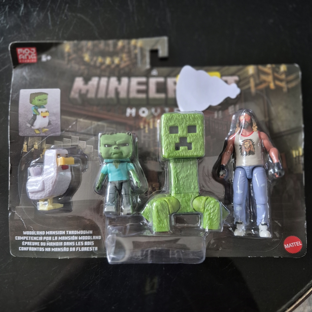 Minecraft Woodland Mansion Throwdown Figure Pack - Green Creeper & Characters